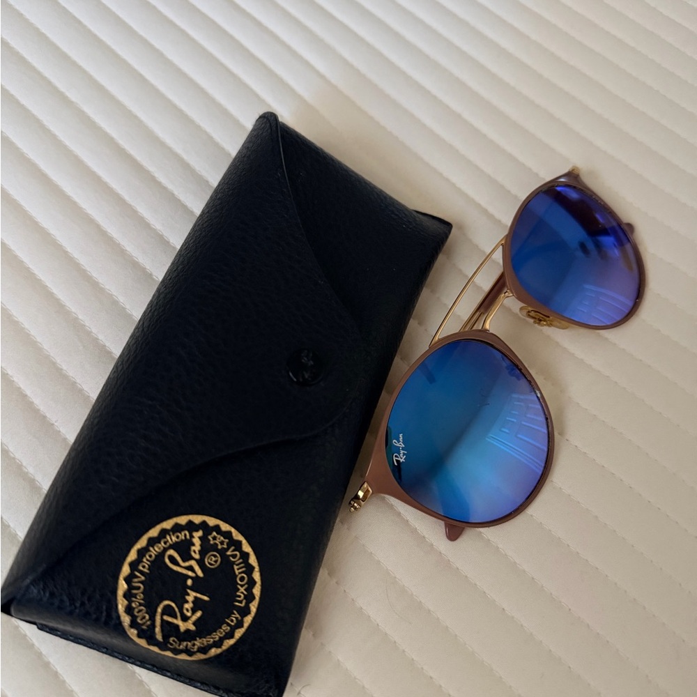 Vintage Ray-Ban Rose Gold Frame Sunglasses